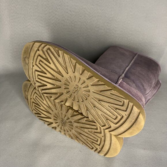 Womens UGG Boots Classic Tall Purple Sheepskin Suede Wool Boho Malibu Sz 6 Fits7 - Picture 16 of 16